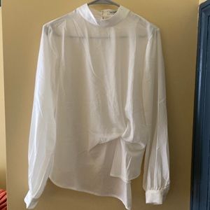 Farrow gathered blouse